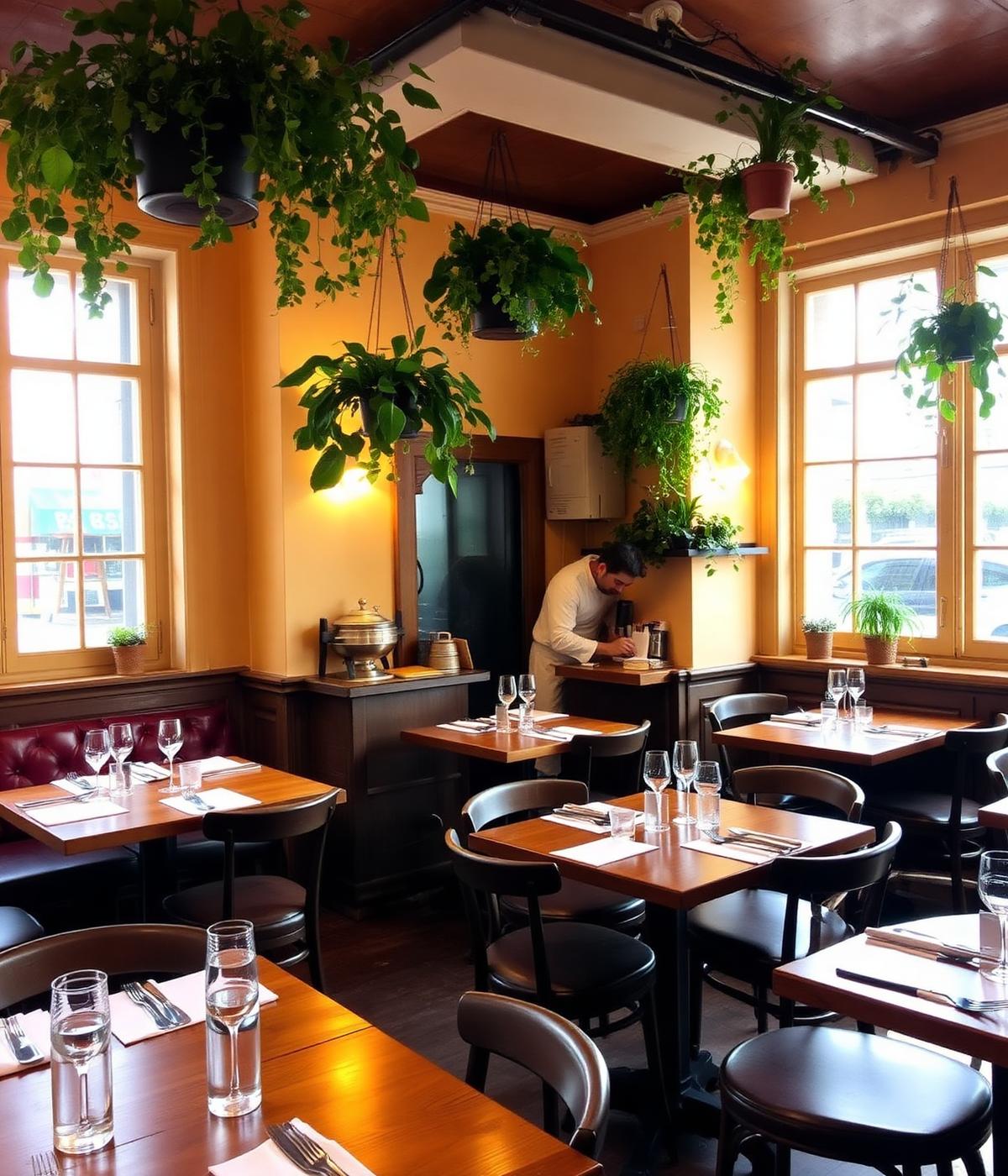 Het interieur van Pasta Maria in Brugge